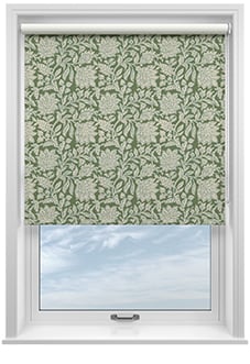 Land & Shore Rowallane (Blackout), Green - Twist&Fit Roller Blind